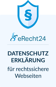 eRecht24 Siegel: Datenschutzerklärung für rechtssichere Webseiten